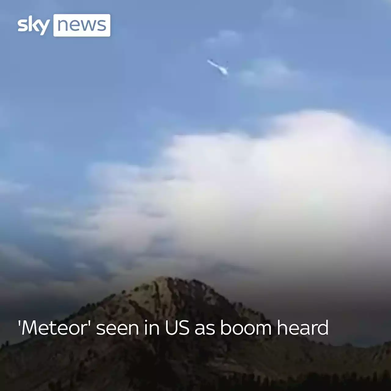 Suspected meteor caught on camera streaking across the sky over Utah