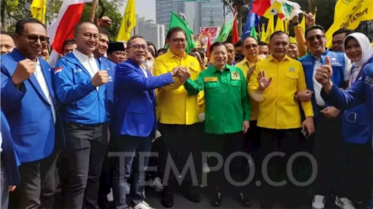 Deklarasi KIB, Tiga Ketum Bakal Sampaikan Visi dan Misi Jelang Pemilu 2024