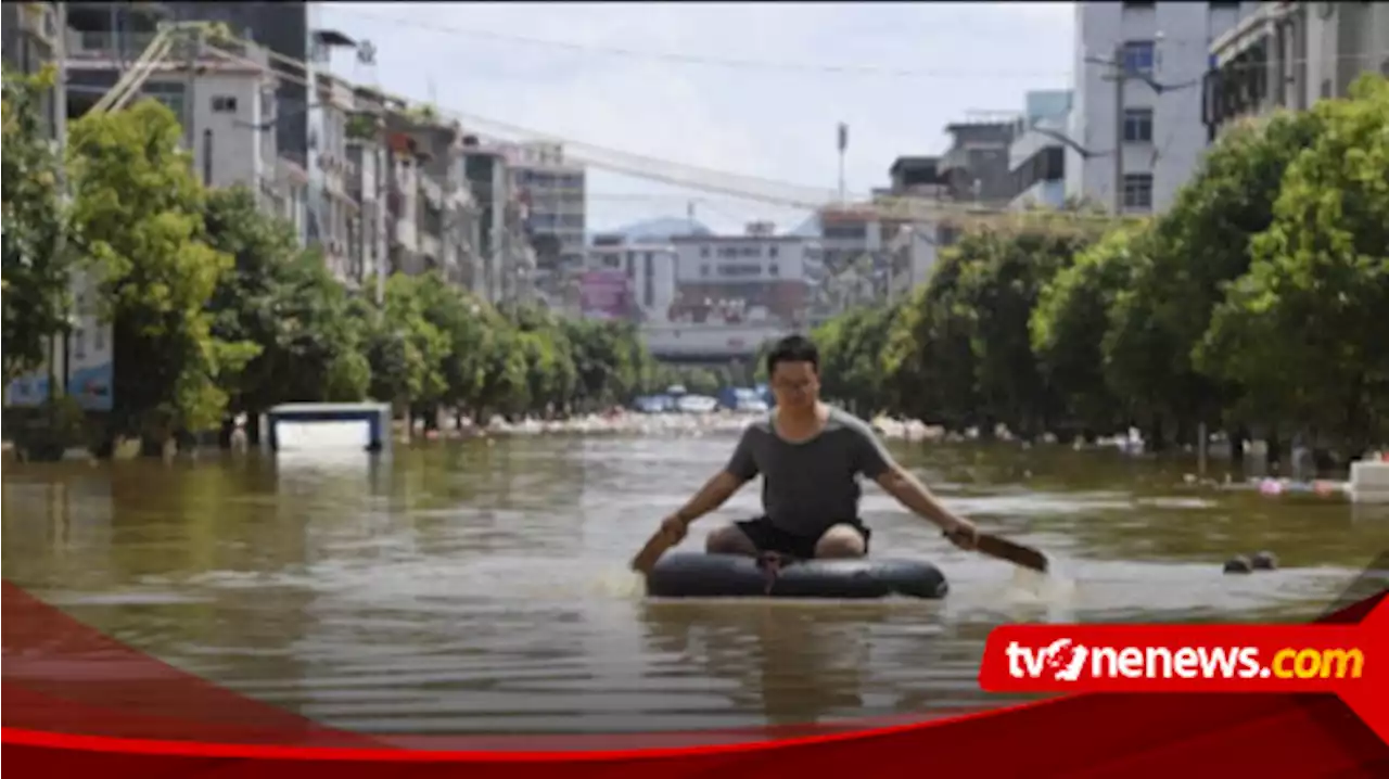 Kota Wisata Pengzhou China Dilanda Banjir Bandang, Tujuh Orang Tewas