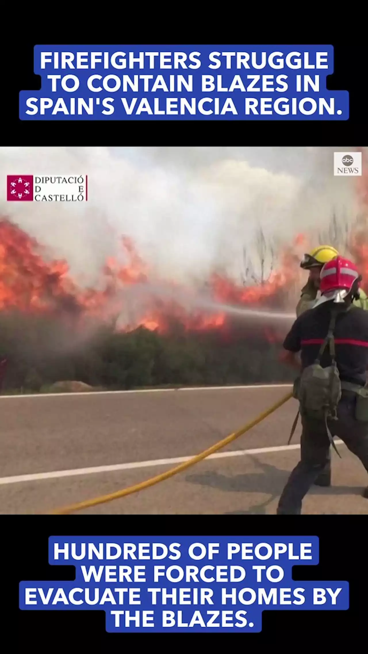 Major wildfire in Spain forces the evacuation of 1,500