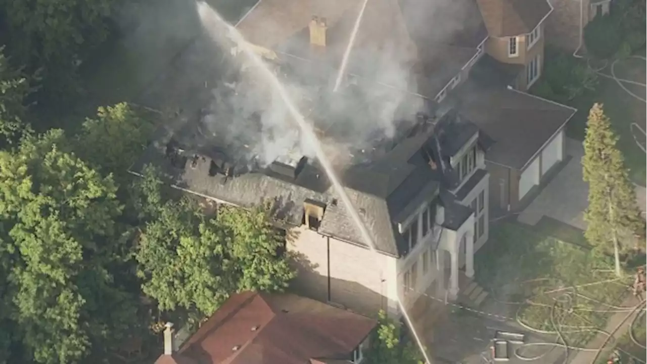 Firefighter injured battling two-alarm fire in North York