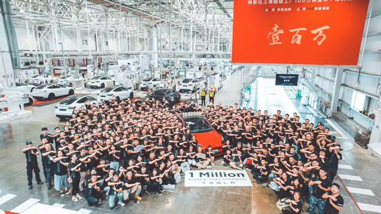 Tesla Celebrates 1,000,000th Electric Car Produced In Shanghai