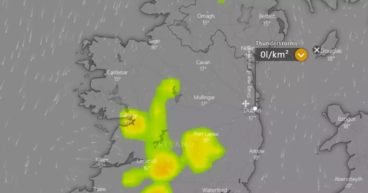 Thunderstorms and flash flooding break out across country as warning comes into effect