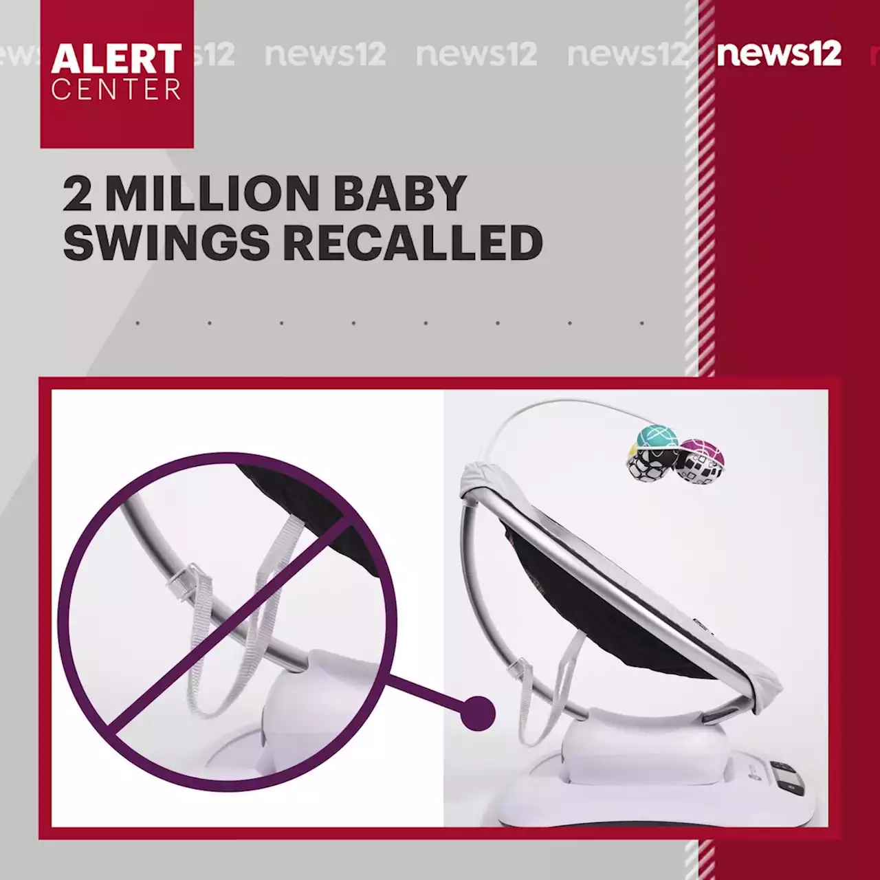 RECALL ALERT: 4moms recalls 2 million baby swings over strangulation hazard, 1 death reported