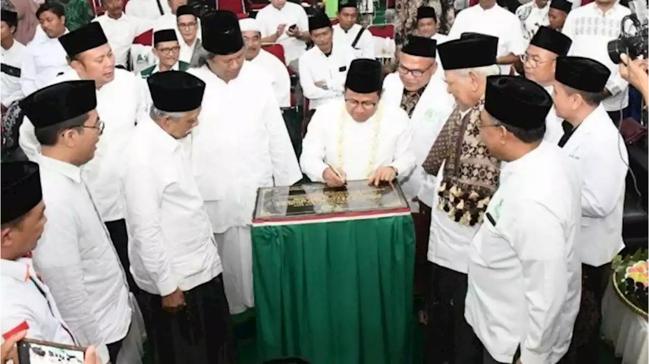 Resmikan Ponpes Milik Gus Jazil, Cak Imin: Santri Bisa Jadi Presiden