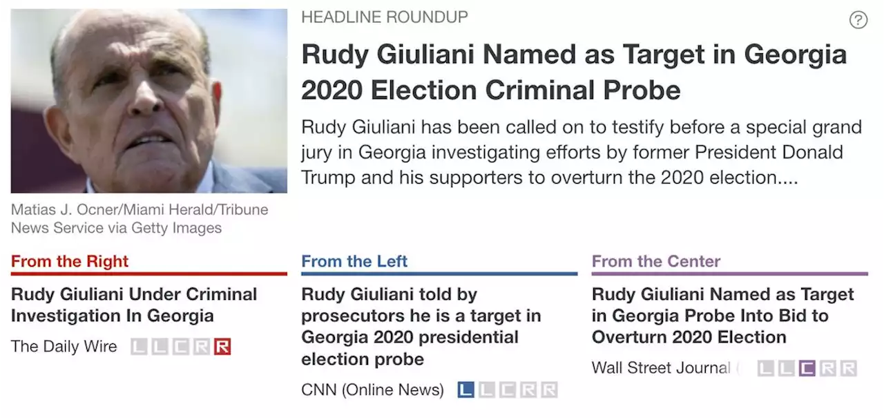 Rudy Giuliani Named as Target in Georgia 2020 Election Criminal Probe