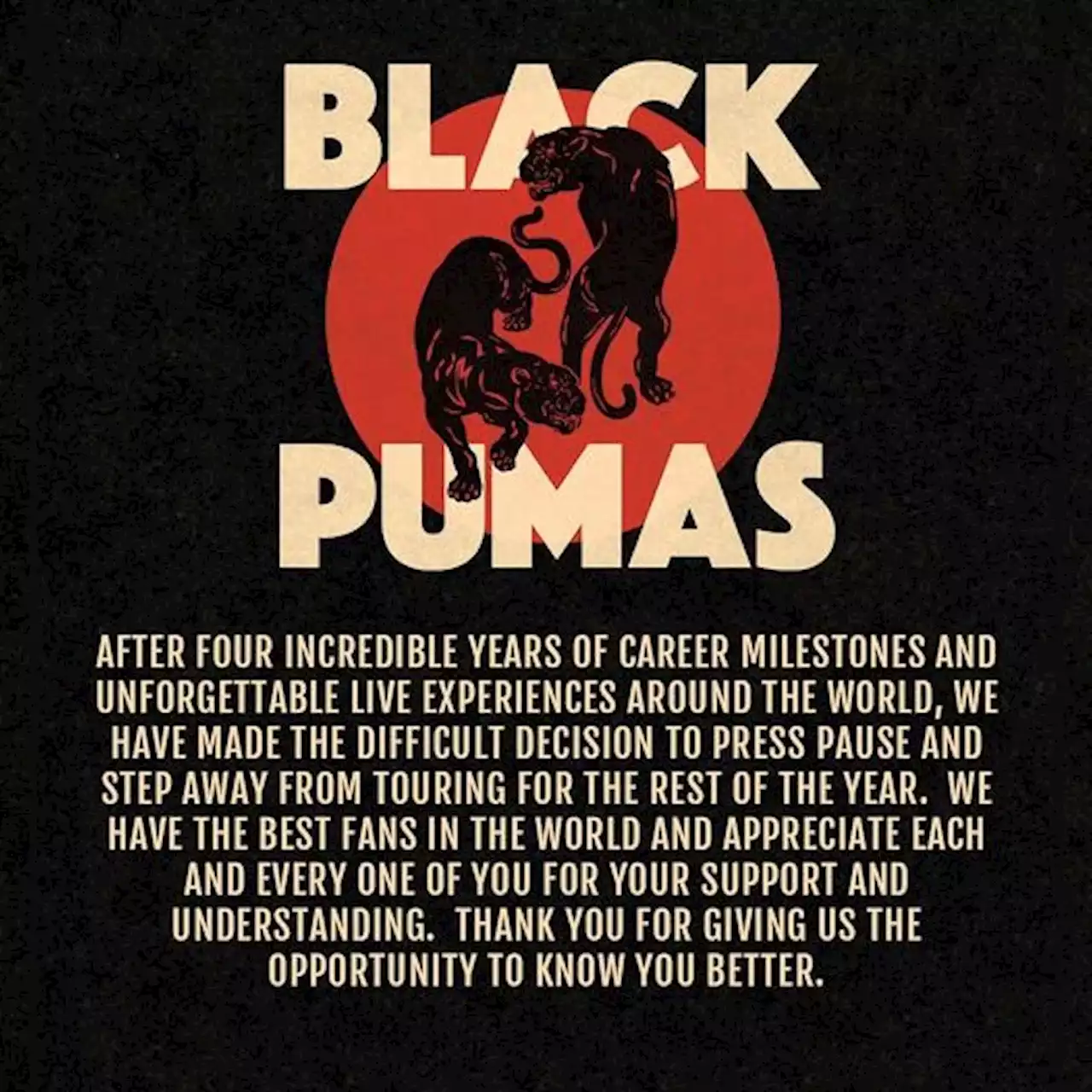 Black Pumas Inexplicably Cancel All 2022 Dates