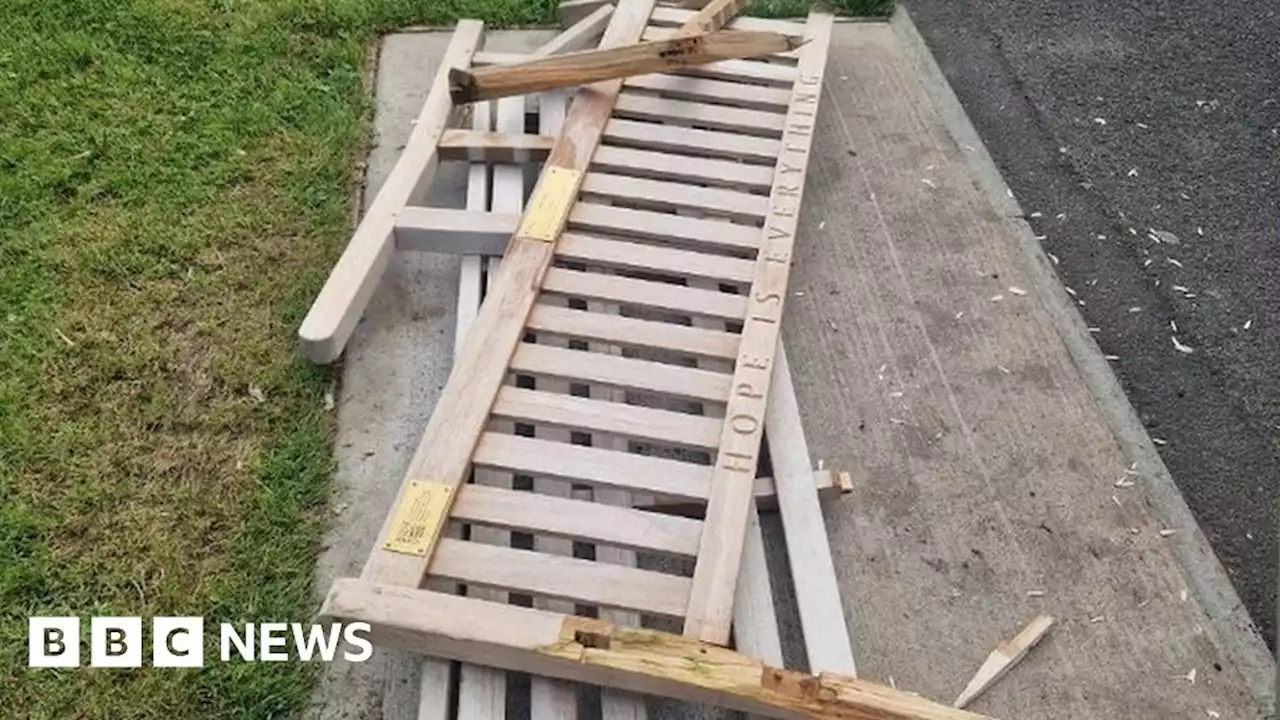 Ricky Gervais's After Life-inspired Nottingham bench replaced