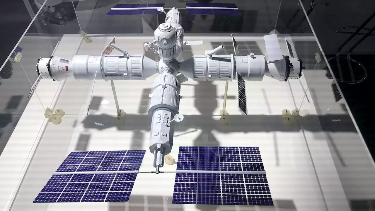 Russia shows off a model of the orbital station it will launch after ditching the ISS