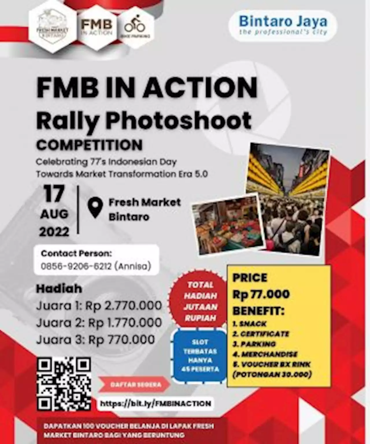 Rayakan Hari Kemerdekaan Indonesia, Fresh Market Bintaro Gelar FMB IN ACTION untuk Pegiat Fotografi