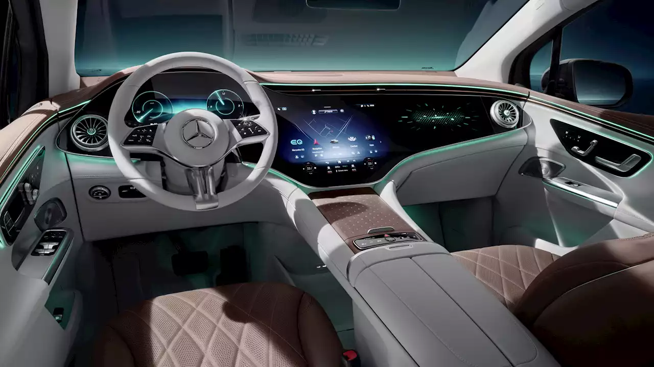 Mercedes previews EQE SUV interior, confirms EV's Oct. 16 debut