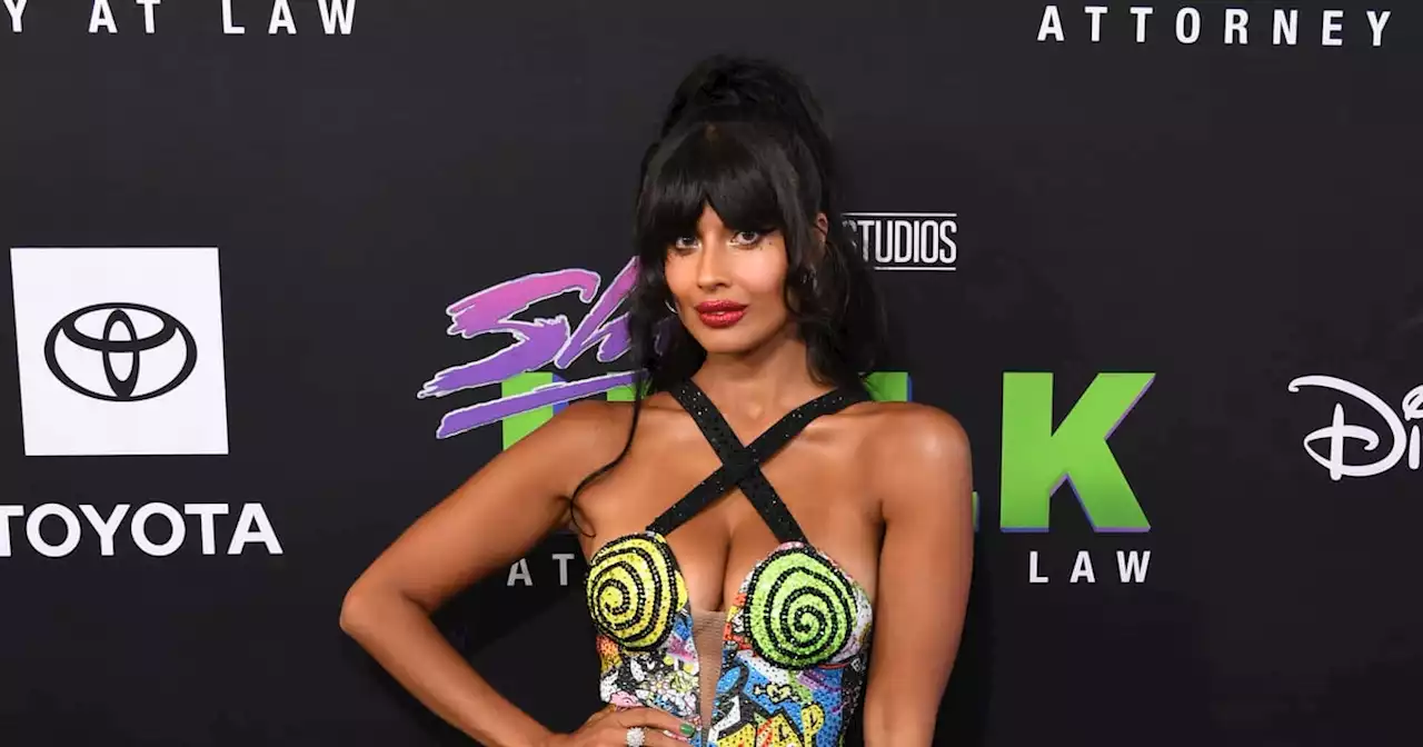 Jameela Jamil Is a Walking Comic Book at the 'She-Hulk' Premiere