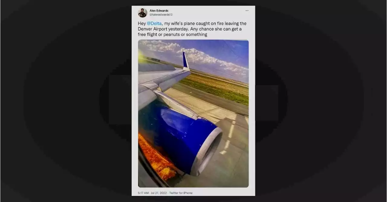 Photo of Apparent Airliner Engine Fire Goes Viral