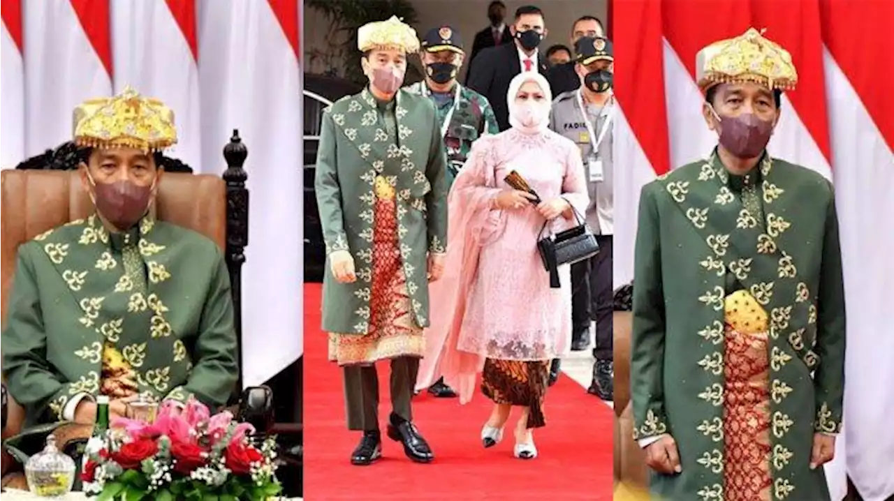 Baju Adat Paksian Biasanya Merah, Jokowi Pilih Hijau, Ini Pesan yang Ingin Disampaikan Presiden - Tribunnews.com