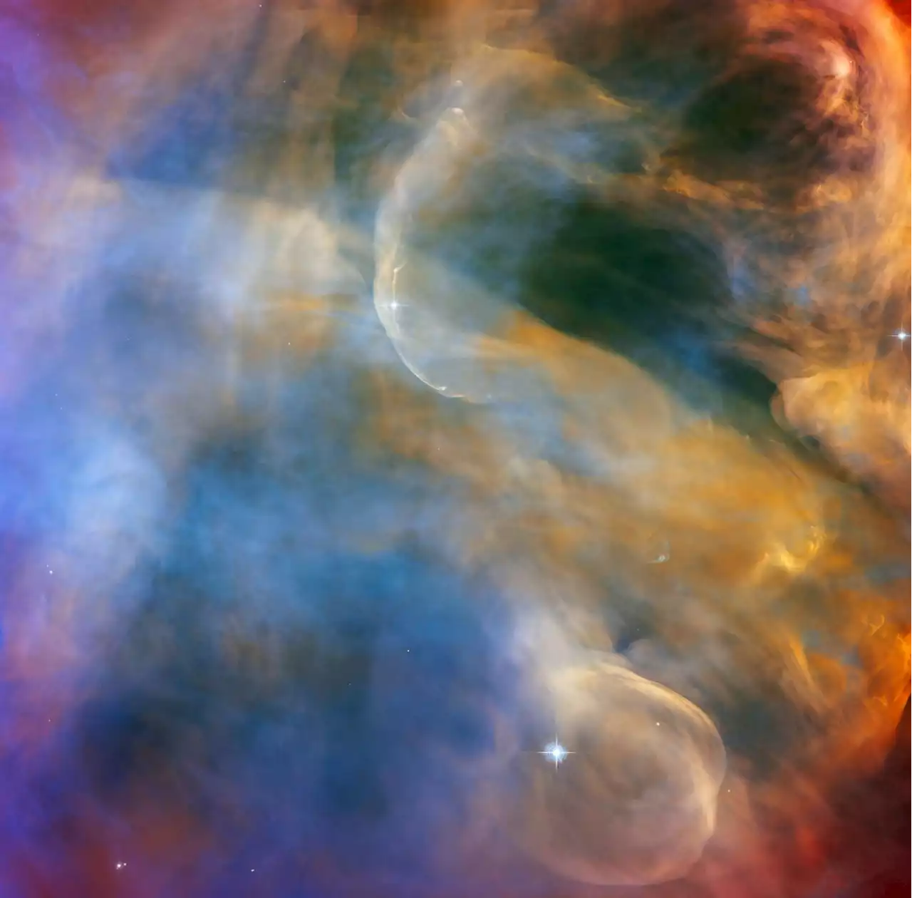 Brand New Stars in the Orion Nebula, Seen by Hubble