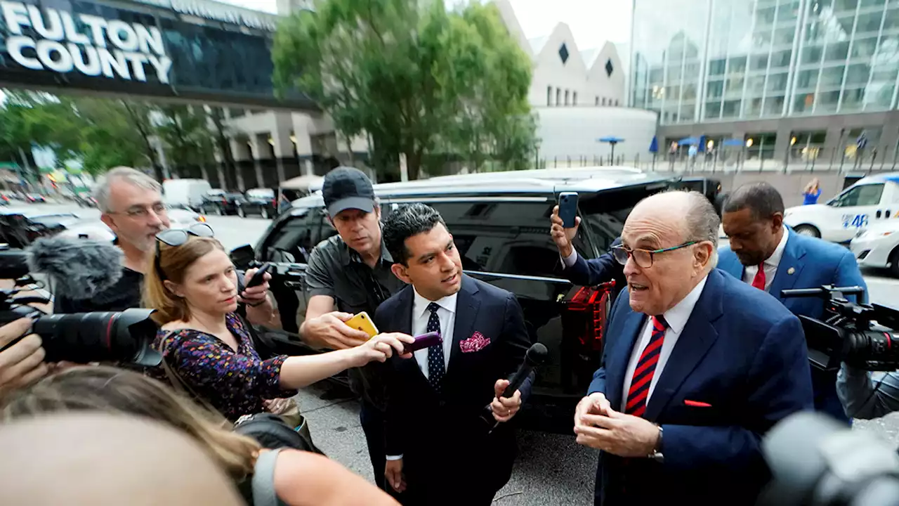 Rudy Giuliani arrives to testify in Georgia 2020 election investigation