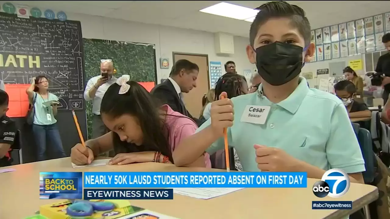 Nearly 50,000 LAUSD students reported absent on first day of new school year