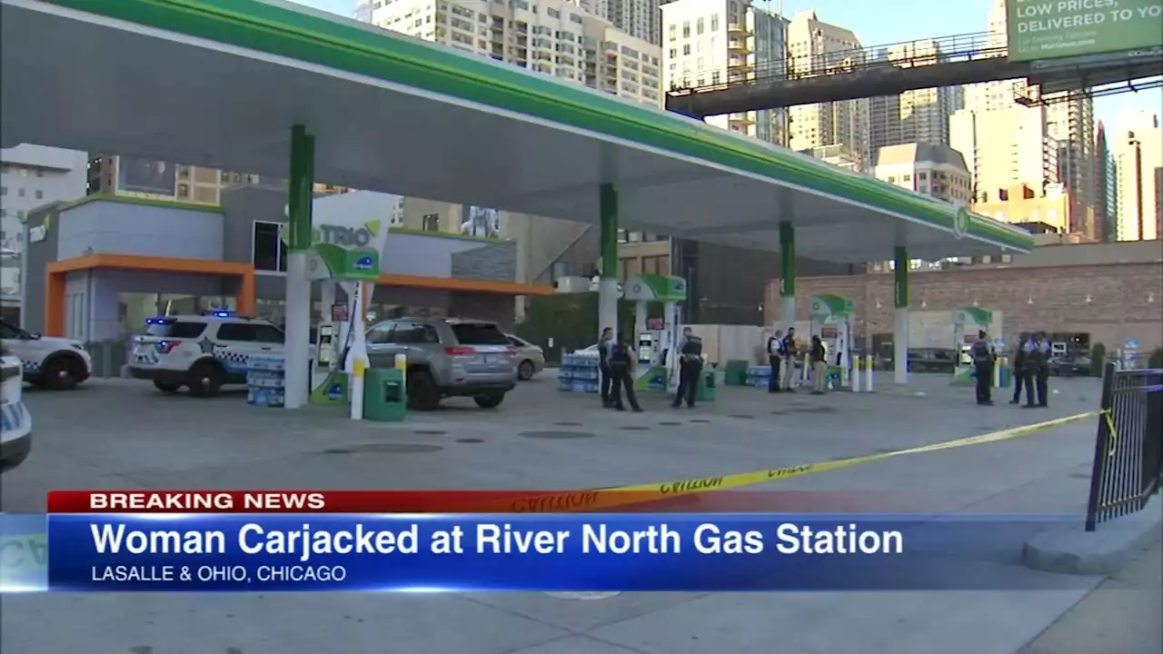 Car stolen from River North gas station as driver pumps gas, CPD says