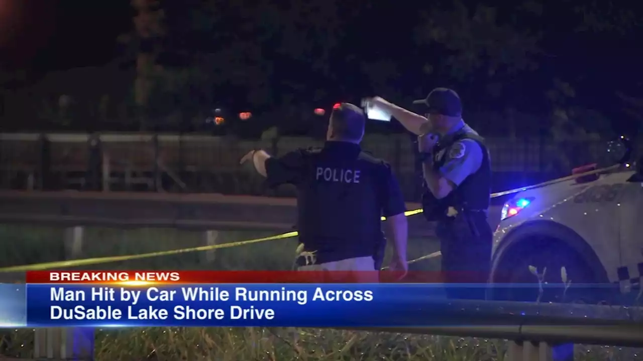 Man struck, critically injured on DuSable Lake Shore Drive, Chicago fire officials say