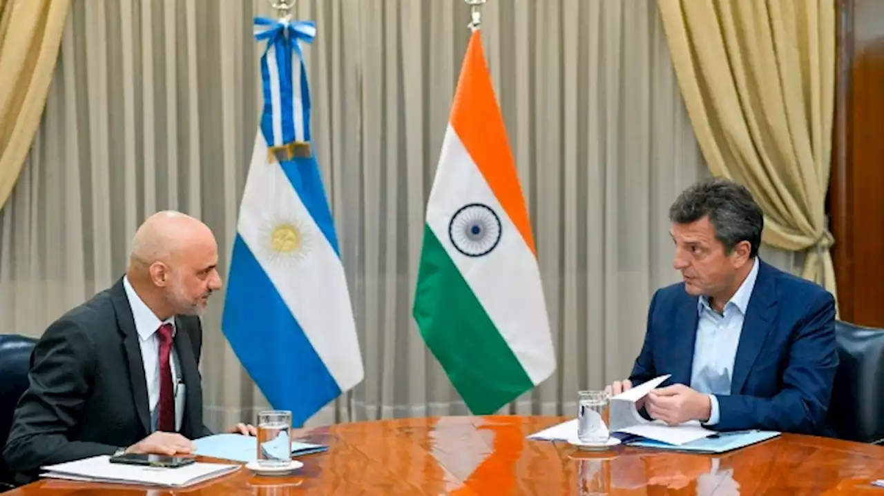 Massa recibió al embajador de la India con la mira en las exportaciones y las inversiones