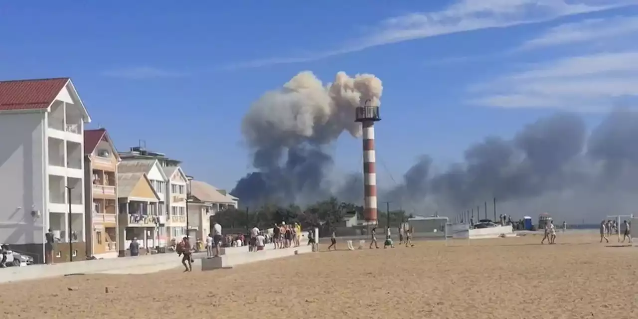 Explosions rock contested Crimea in suspected Ukrainian attack