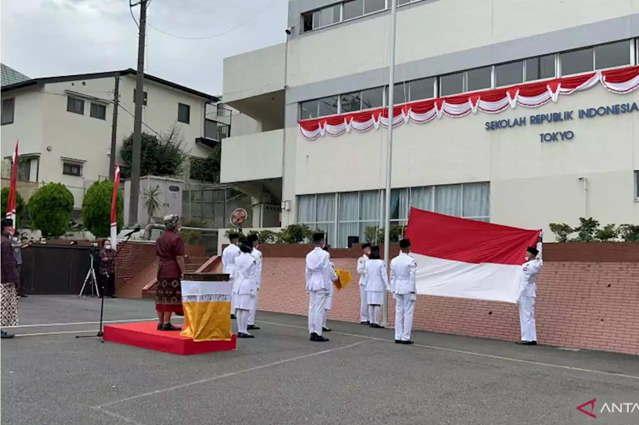 KBRI Tokyo laksanakan upacara HUT ke-77 RI di Sekolah Indonesia