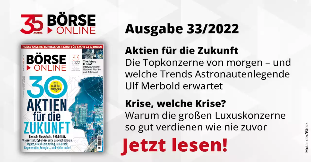 BÖRSE ONLINE 33/22 - BÖRSE ONLINE E-Paper