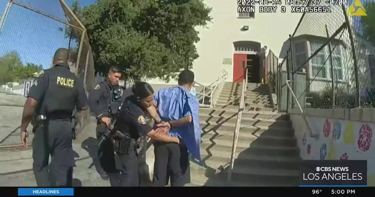 Pasadena police release body-cam footage of school custodian temporarily detained