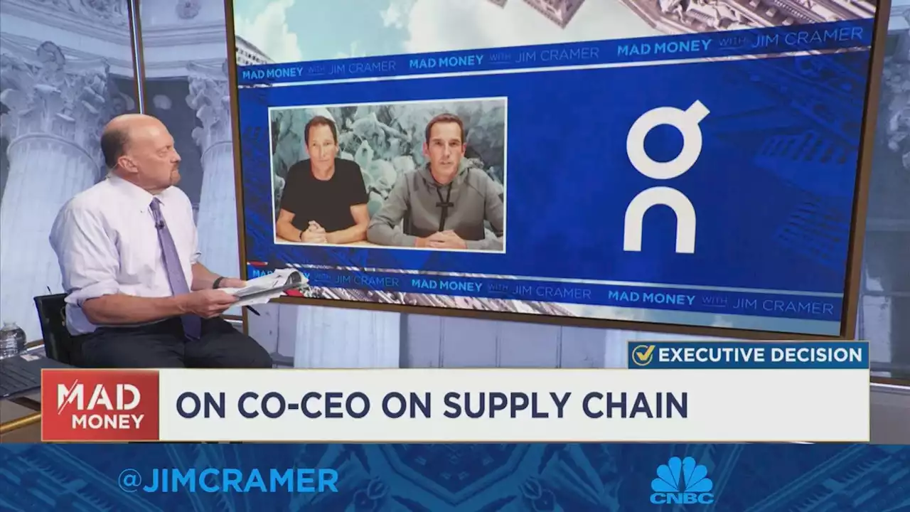 Watch Jim Cramer's full interview with On co-CEOs Martin Hoffmann and Marc Mauer