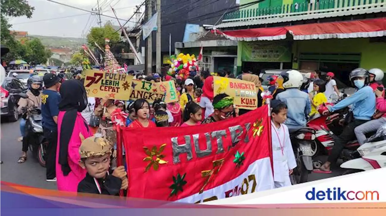 Semarak Perayaan HUT ke-77 RI di Malang Usai Vakum 2 Tahun gegara Pandemi