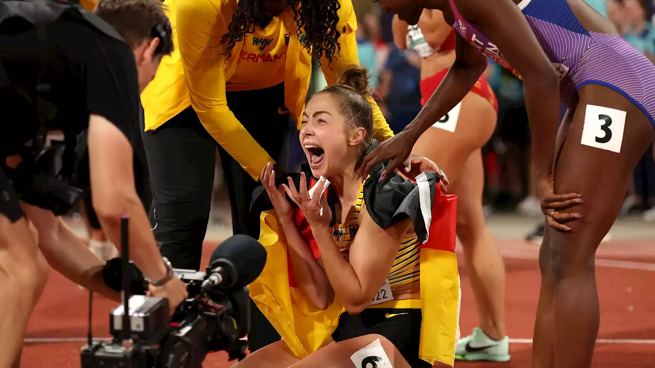 München 2022 - Leichtathletik-EM: Gina Lückenkemper sprintet zum Europameistertitel - Gold über 100 m