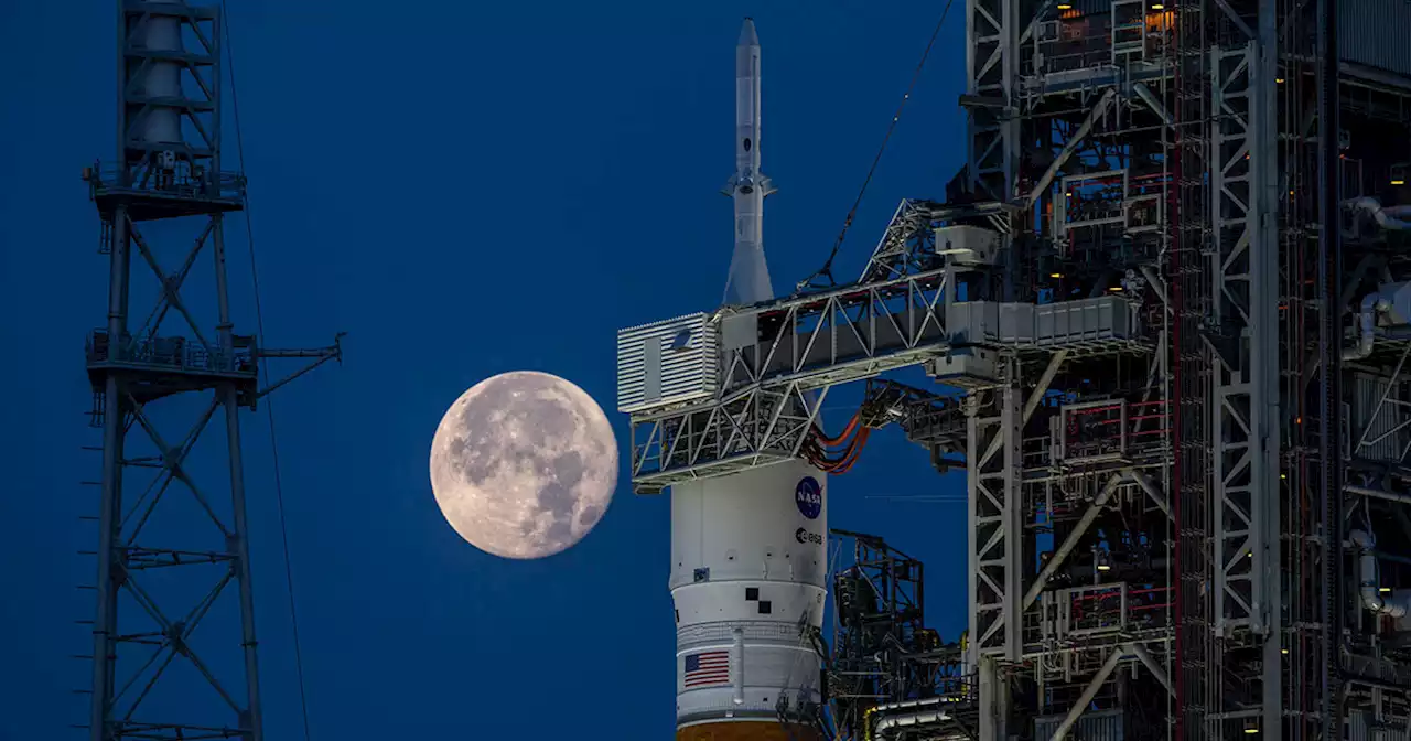 NASA Rolls Mega Moon Rocket Onto Launchpad