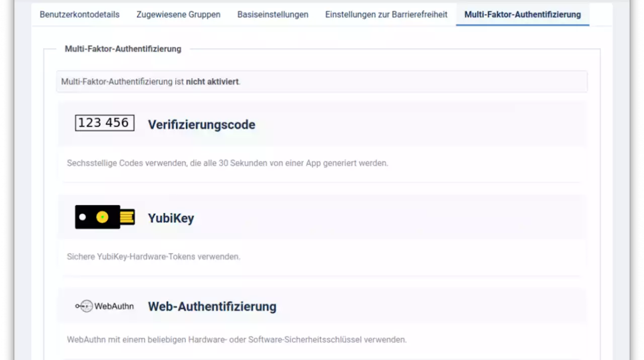 Joomla 4.2 unterstützt Multifaktor-Authentifikation