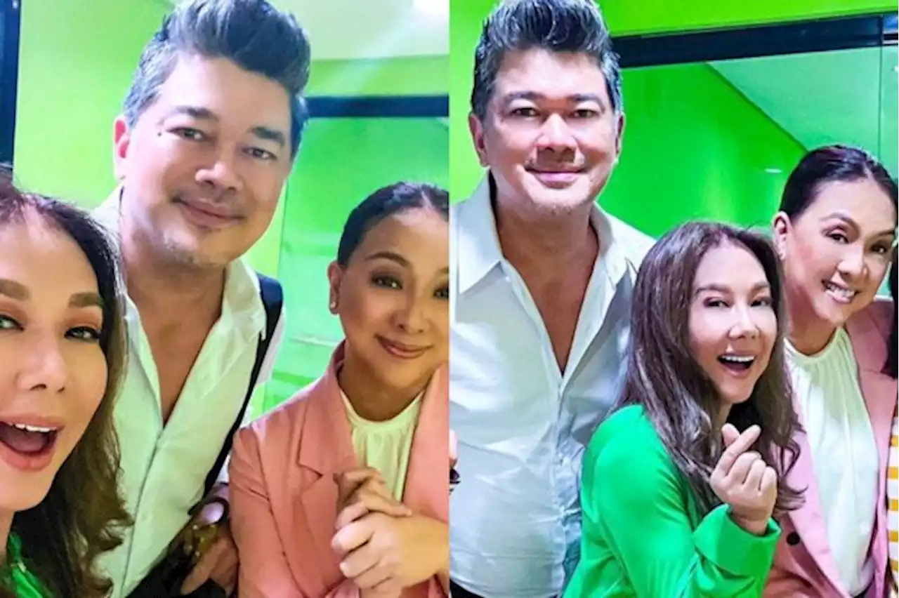 Korina Sanchez reunites with former ABS-CBN co-anchors Julius Babao, Cheryl Cosim