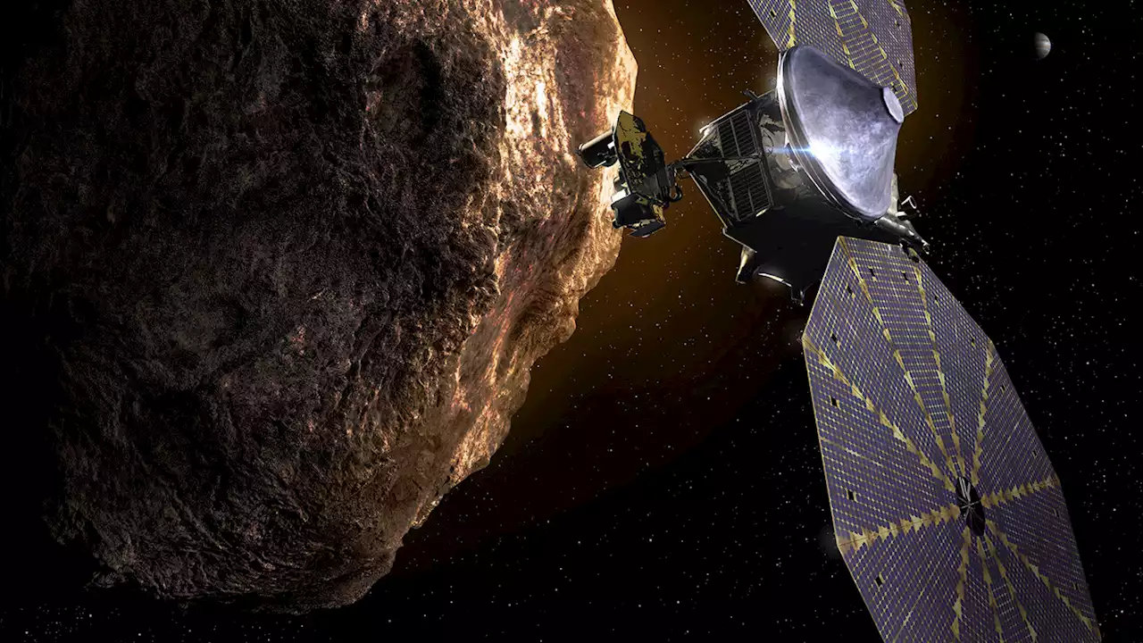 NASA's Lucy mission discovers a small moon orbiting a Trojan asteroid