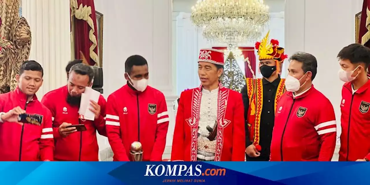 Sebelum Upacara, Jokowi Terima Skuad Timnas U-16 di Istana Merdeka