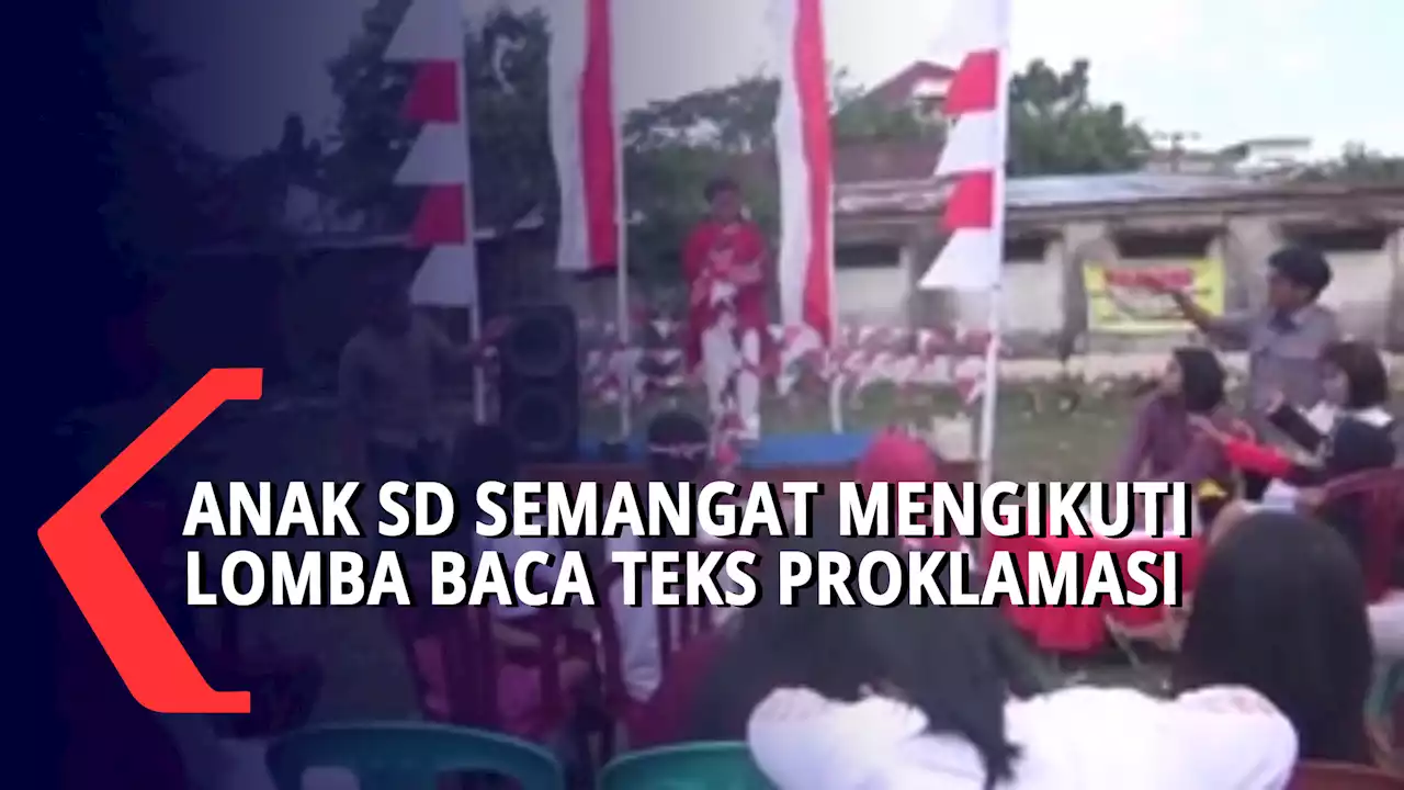 Anak SD Makassar Semangat Berlomba Baca Teks Proklamasi