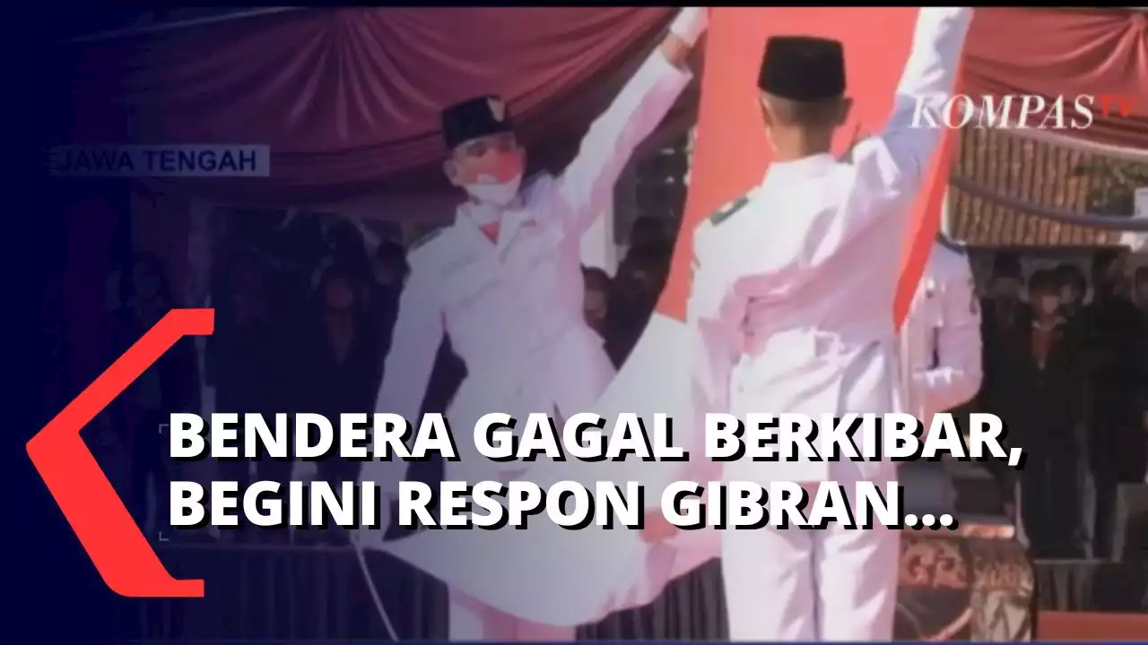 Gibran Semangati Paskibraka yang Gagal Kibarkan Bendera Sang Merah Putih Saat Upacara di Solo