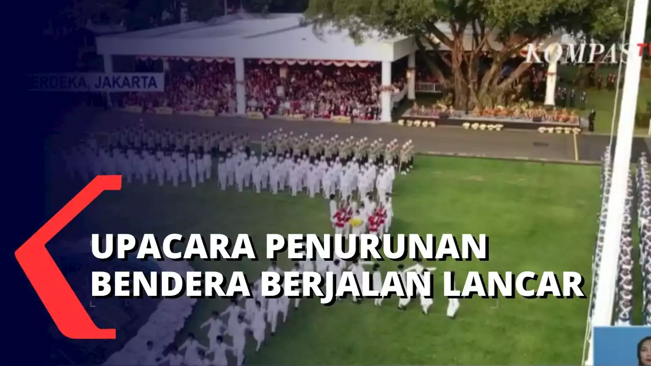 Upacara Penurunan Bendera Berjalan Lancar: Sekitar 2.000 Tamu Undangan Hadir di Istana Merdeka!