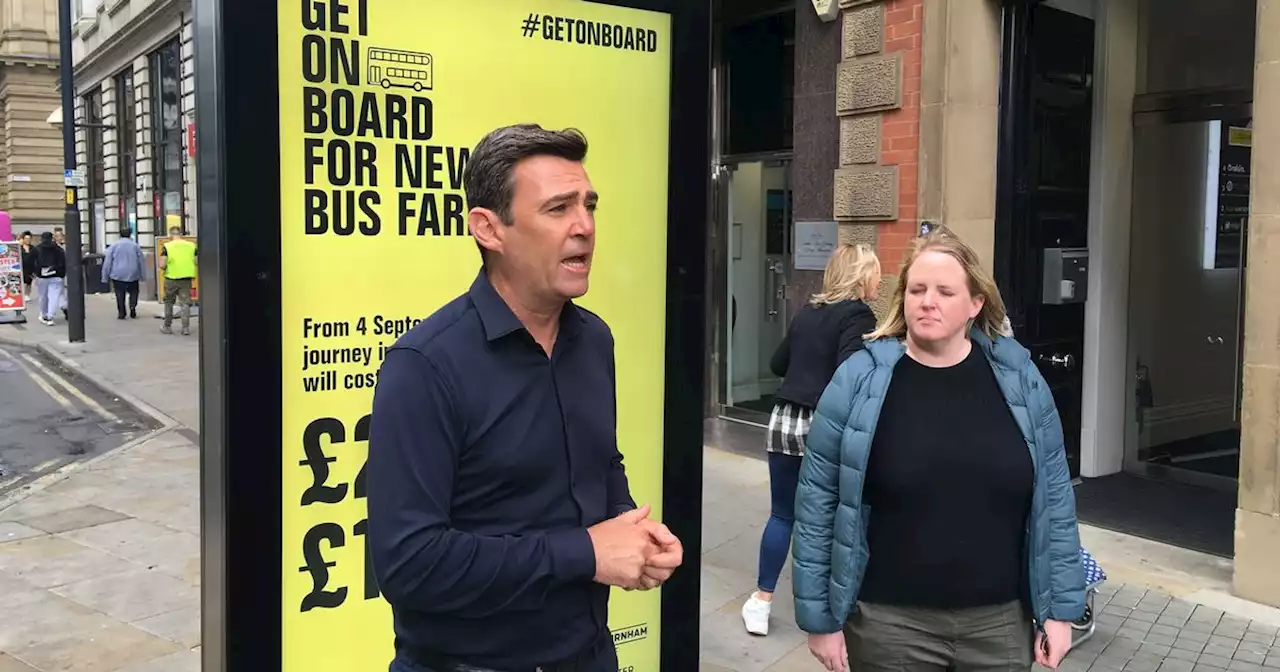 Andy Burnham urges people to use buses to get to work but he can't do it himself