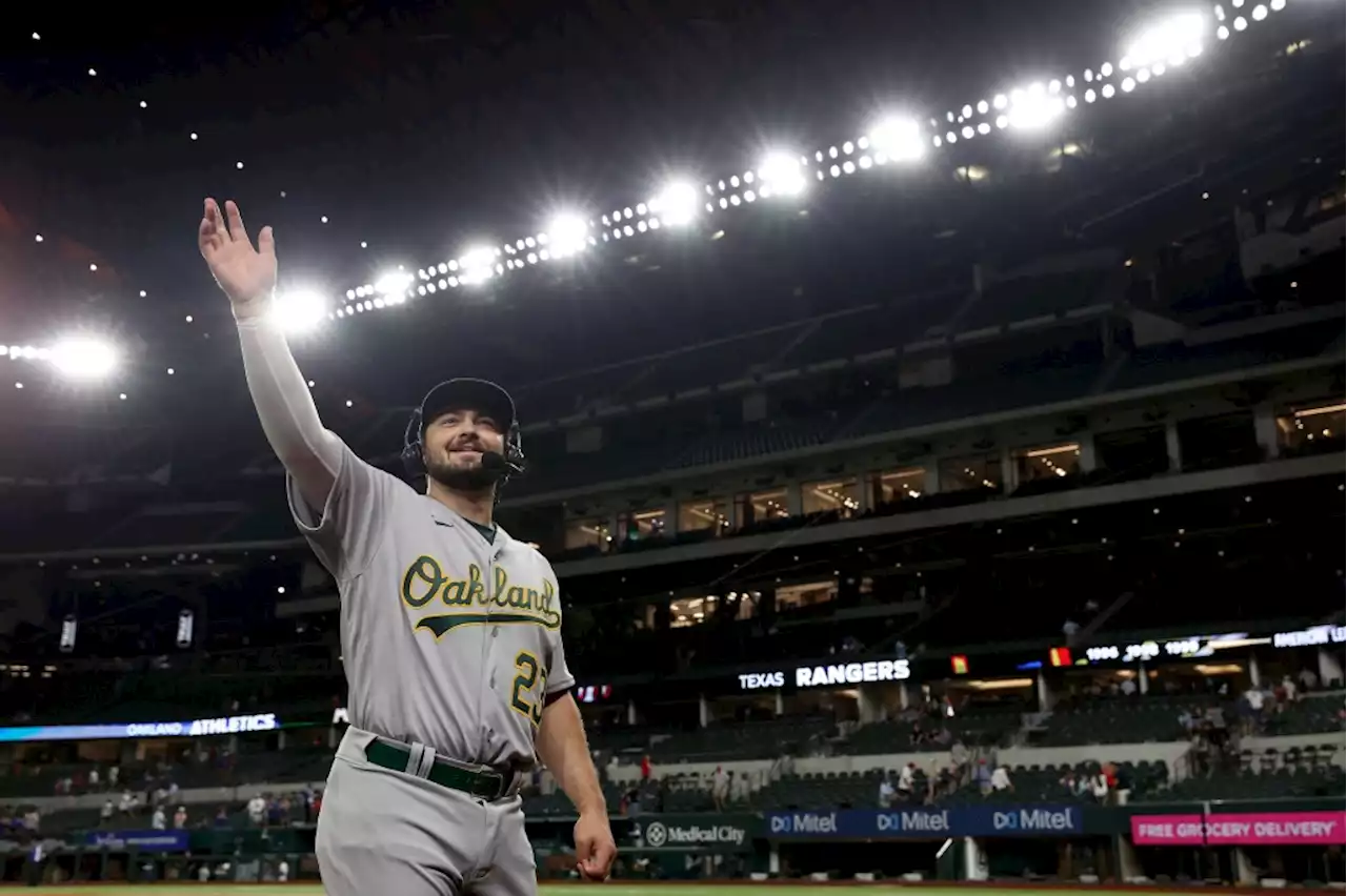 Andrus homer, Langeliers double help A’s past Rangers 5-1