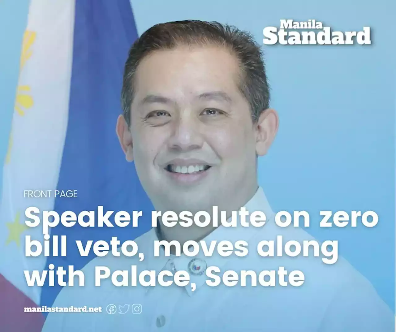 Speaker resolute on zero bill veto, moves along with Palace, Senate