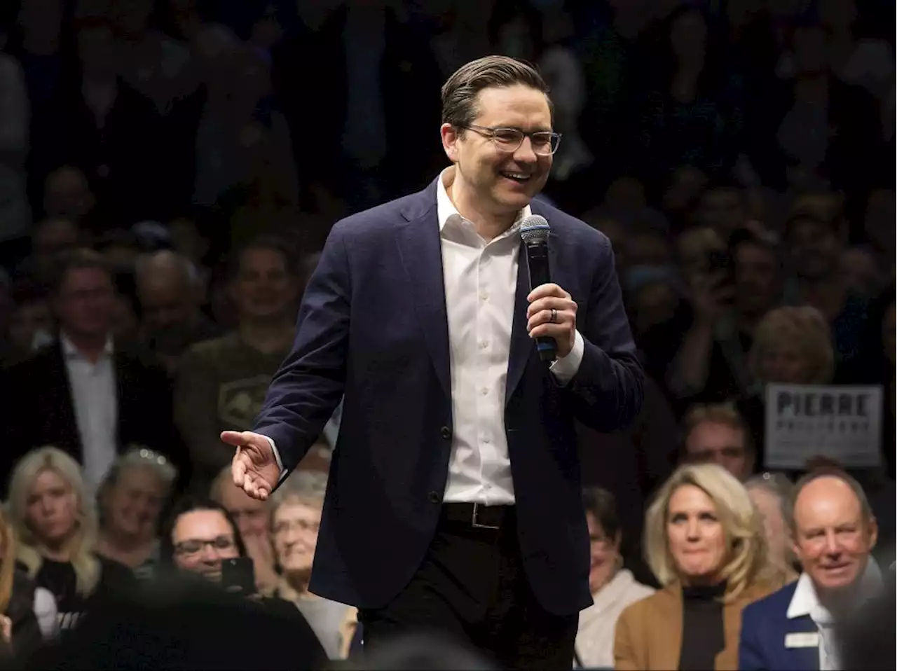 Tory leadership candidate Poilievre swings through Essex County to firm up support