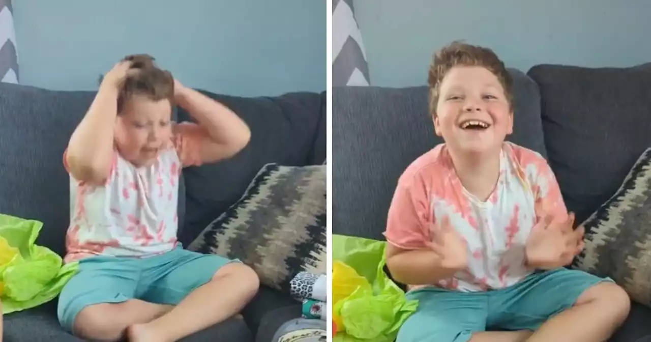 Watch A 9-Year-Old Boy Get A Sewing Machine For His Birthday