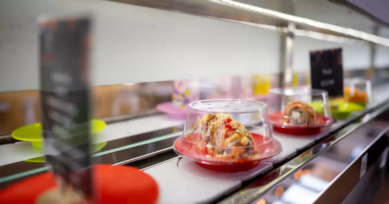 This Utah restaurant delivers sushi on a tiny bullet train