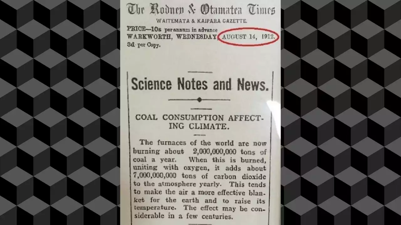 Did a 1912 Newspaper Article Predict Global Warming?