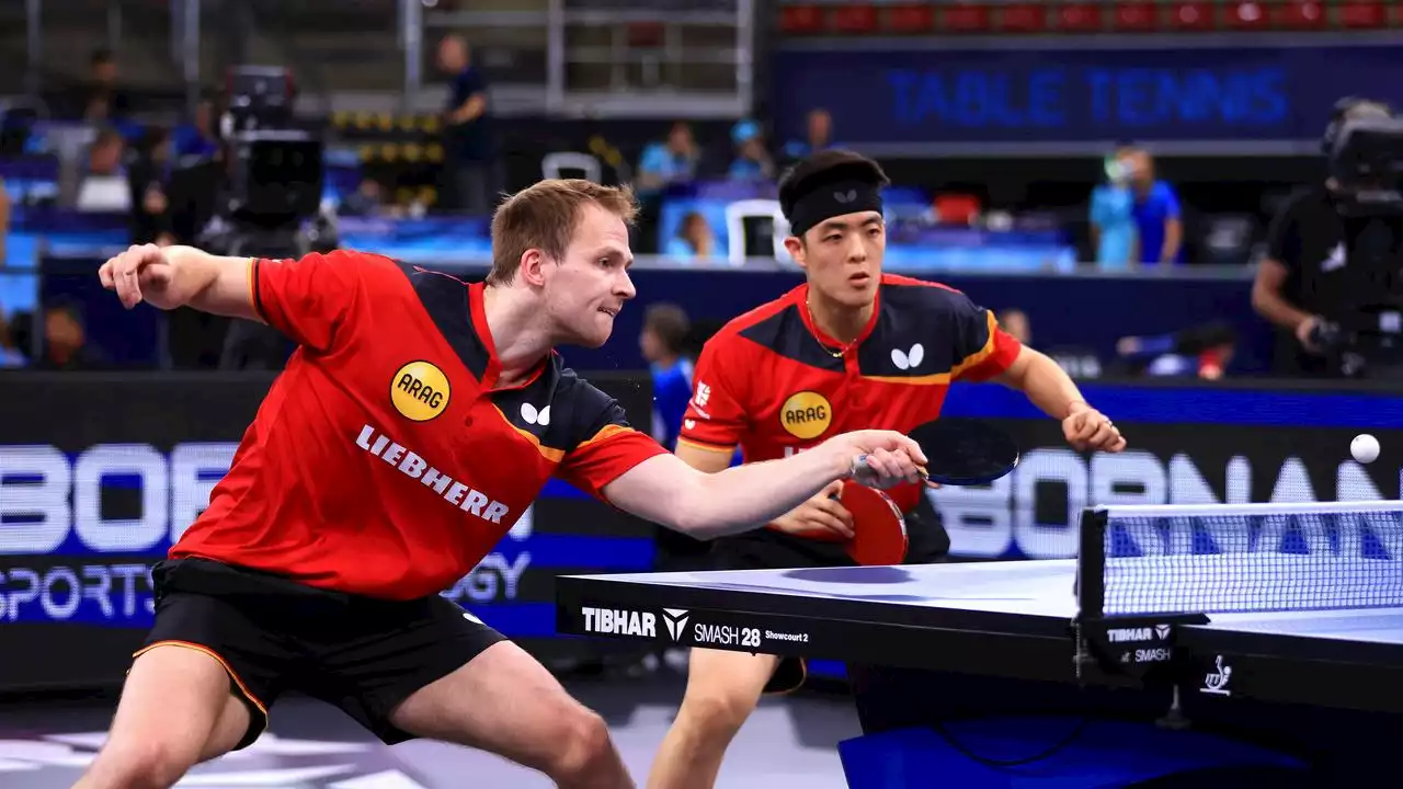 European Championships: Zwei deutsche Tischtennis-Doppel im Viertelfinale