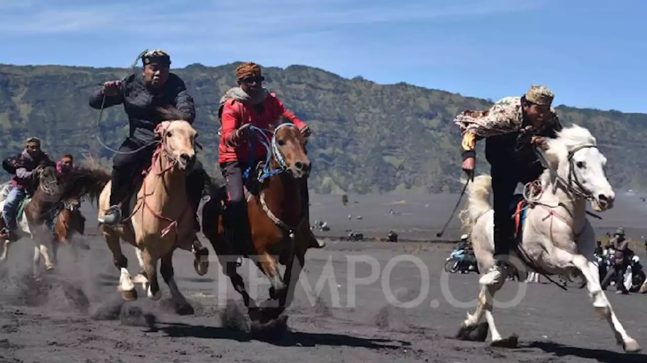 HUT RI ke-77, Pacuan Kuda Digelar di Gunung Bromo