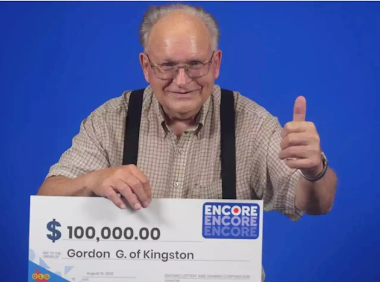 Kingston grandfather, 75, looks east with $100,000 lotto win