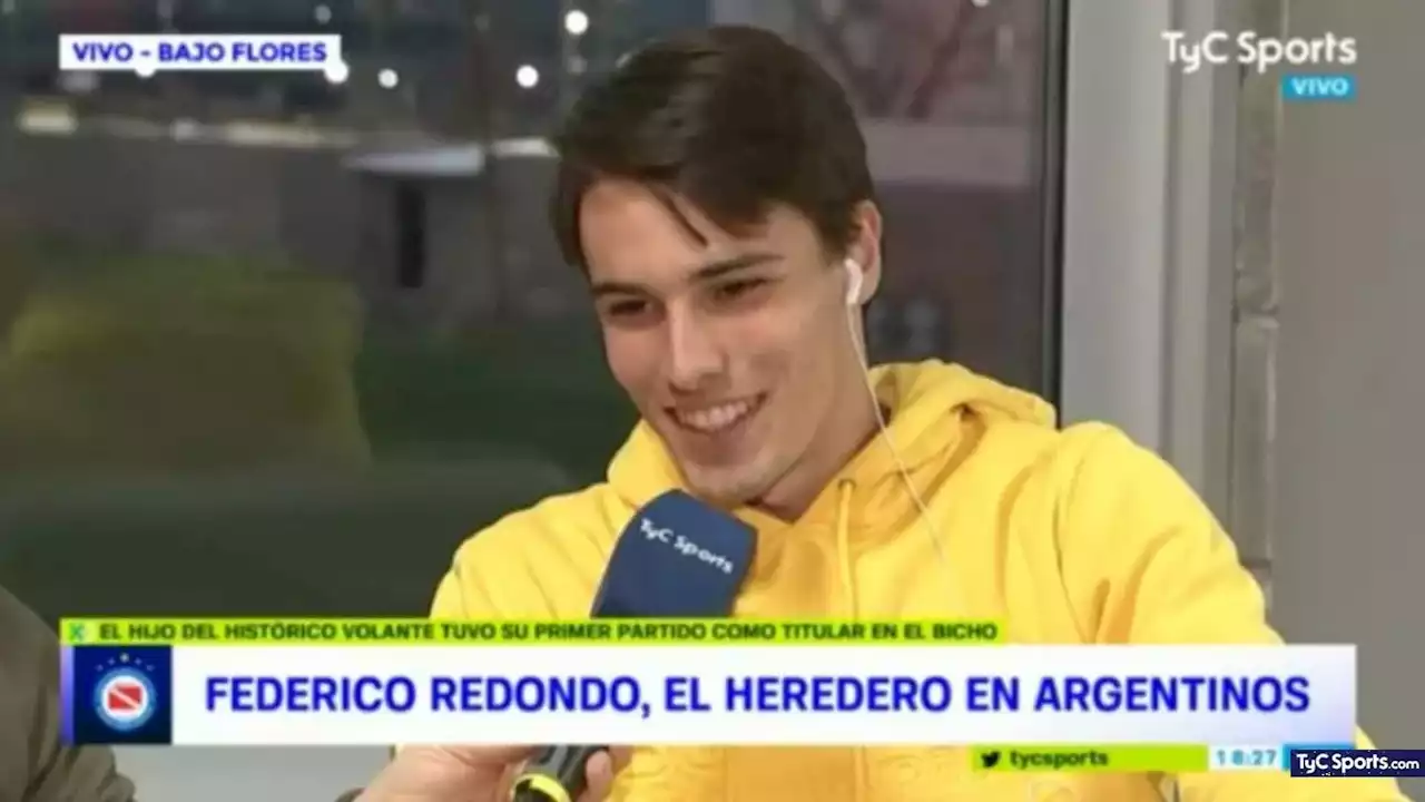 Federico Redondo: 'Quiero salir campeón con Argentinos Juniors y jugar en el Real Madrid' - TyC Sports